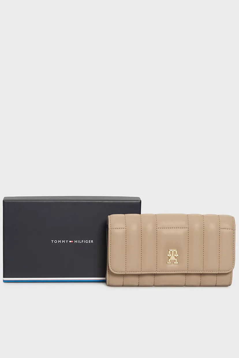 Жіночий бежевий гаманець TH FEMININE LRG FLAP 5