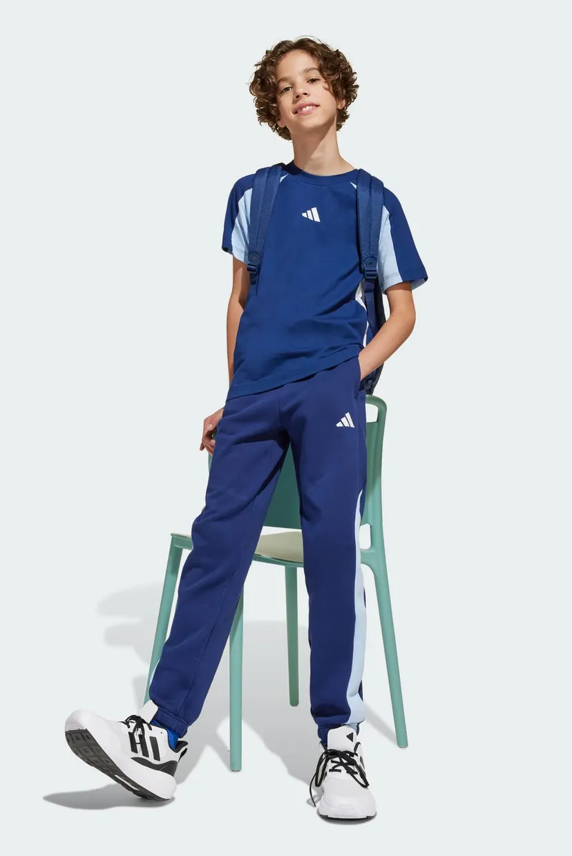Детская синяя футболка Seasonal Essentials Colorblock Kids 3