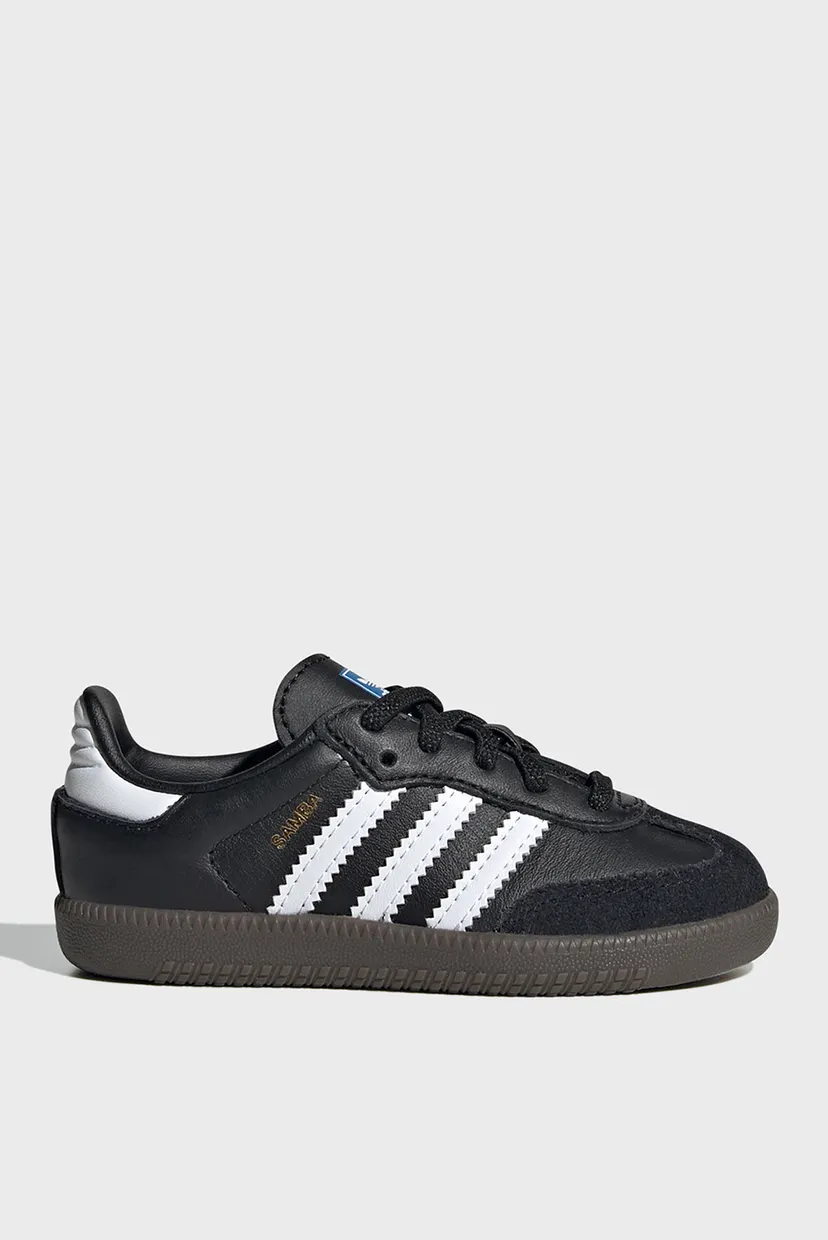 Дитячі чорні шкіряні снікерси Samba OG Kids adidas IE3680 — MD-Fashion