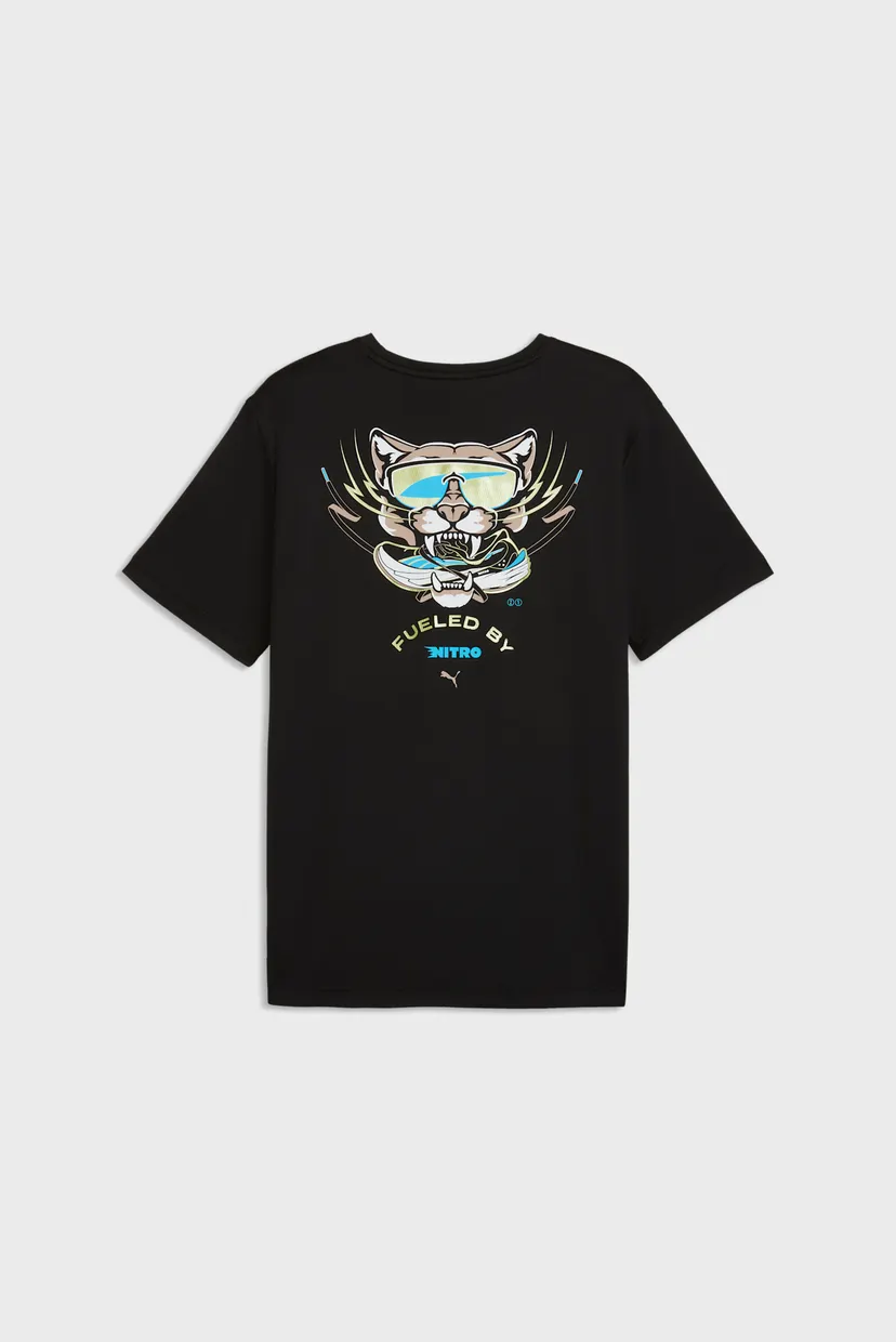 Чоловіча чорна футболка Run NITRO™ Graphic Tee Men 5
