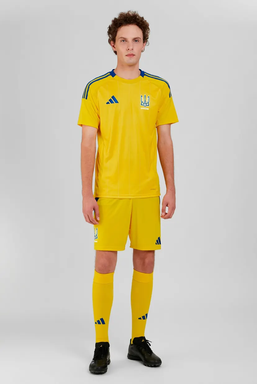 Чоловічі жовті шорти Ukraine 24 adidas IK2248 — MD-Fashion