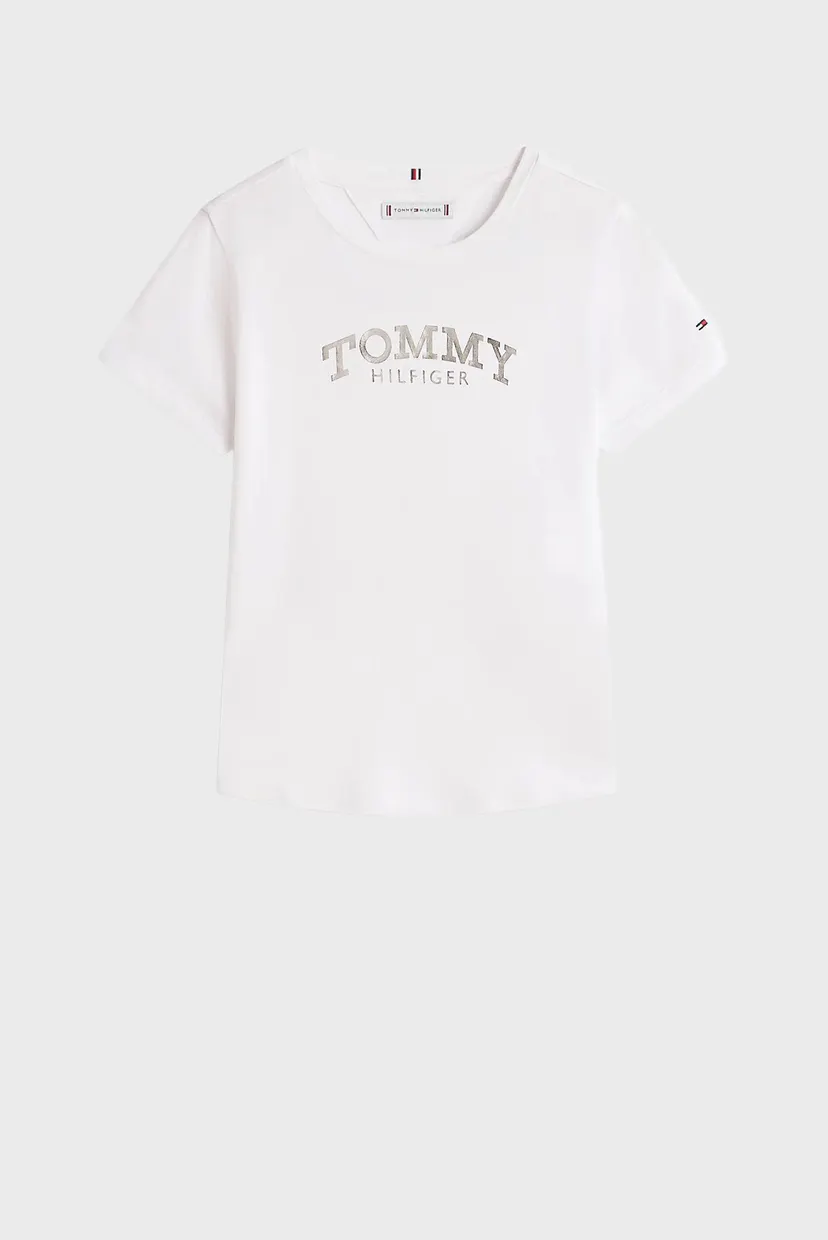 Детская белая футболка TOMMY FOIL 5