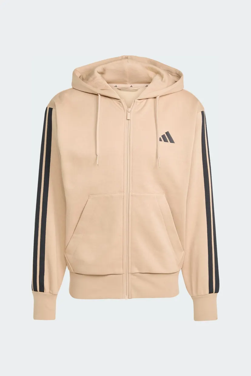 Чоловіче бежеве худі Essentials 3-Stripes Fleece 6