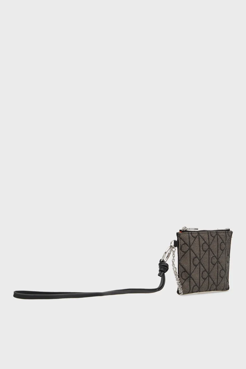 Жіночий темно-сірий брелок з візерунком JCQ POUCH ON STRAP CHA 3