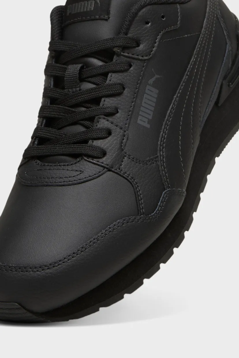 Черные кожаные кроссовки ST Runner v4 Leather Sneakers Unisex 6