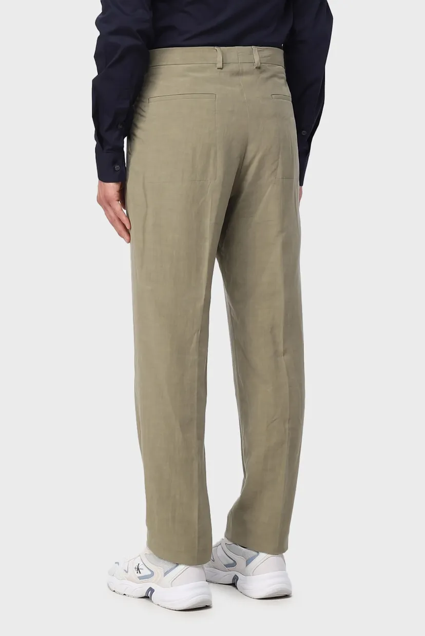 Чоловічі оливкові брюки STRAIGHT PANTS 3