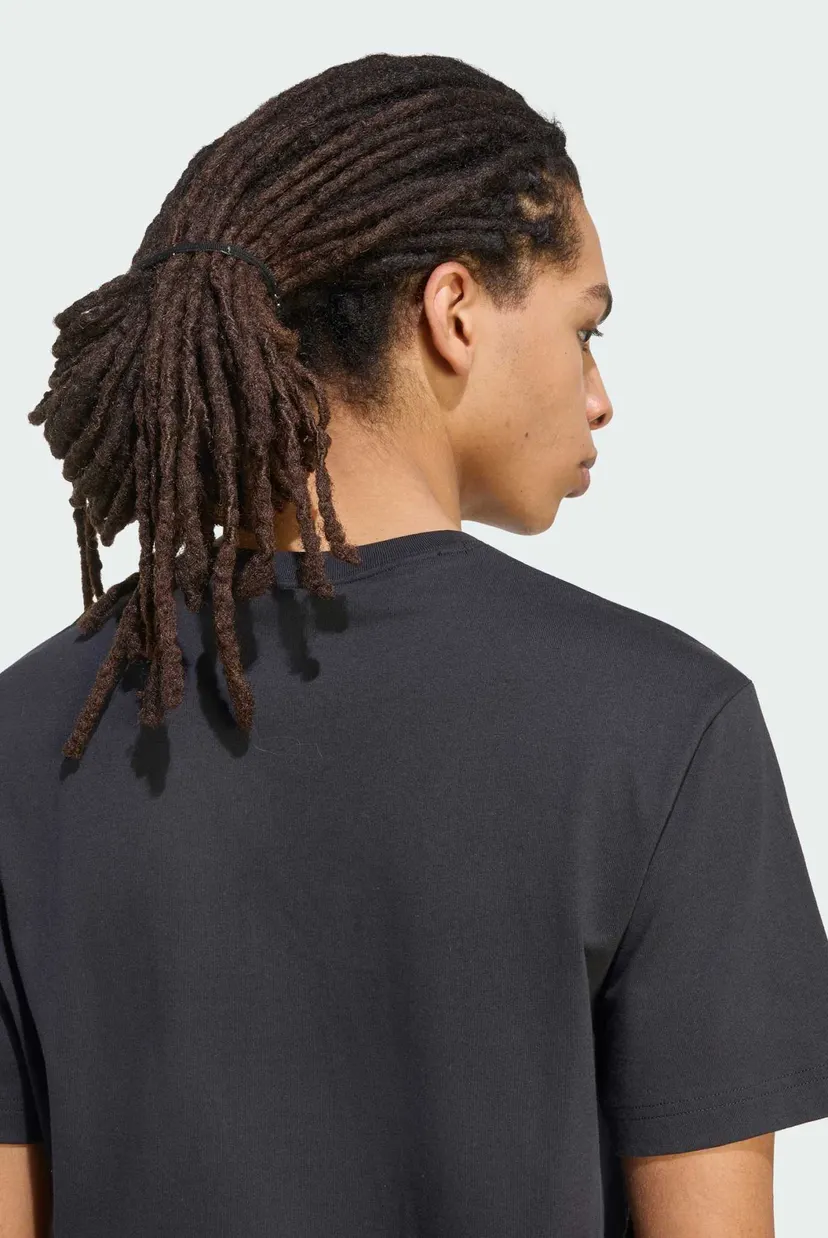 Мужская черная футболка ADIDAS KIT SMALL LOGO 5