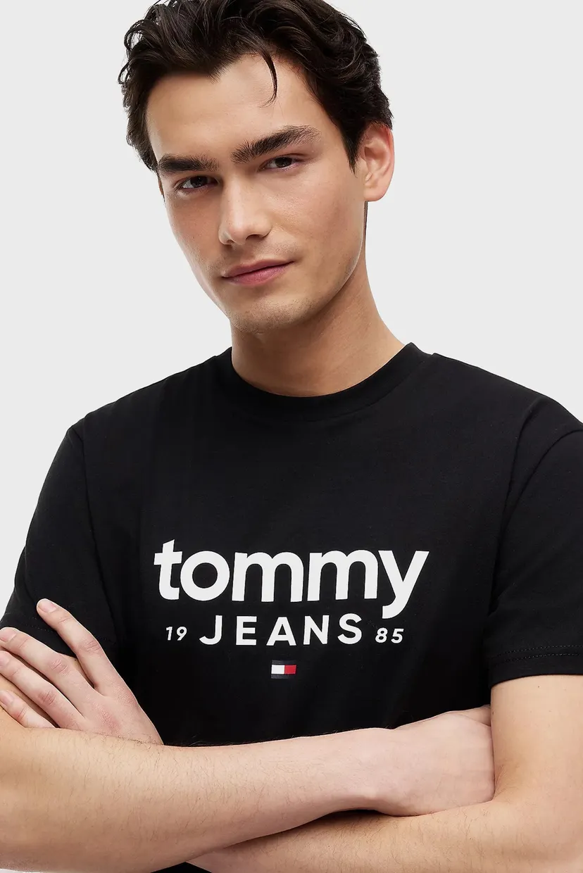 Мужская черная футболка SLIM GRAPHIC TEE EXT 4