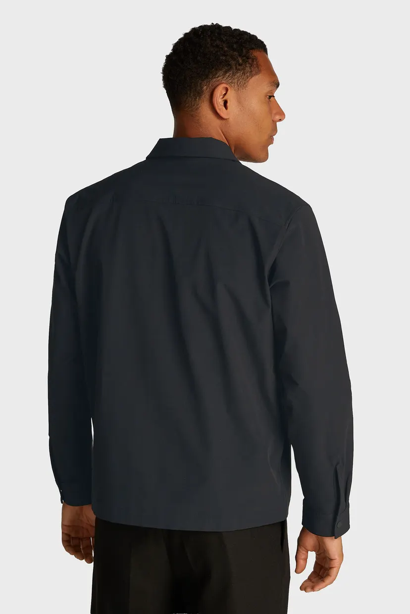 Мужская черная рубашка 4-WAY STRETCH NYLON OVERSHIRT 3