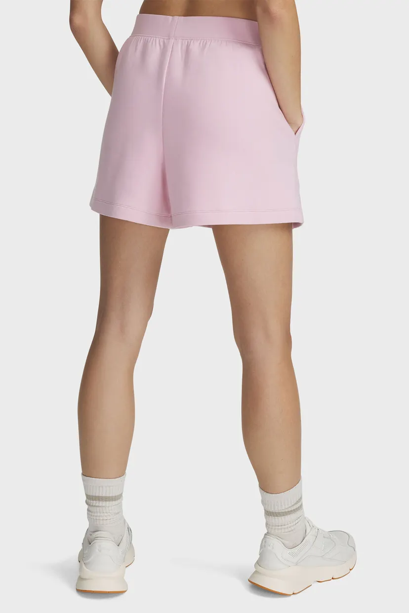Жіночі рожеві шорти UA Unstoppable Fleece Short 3