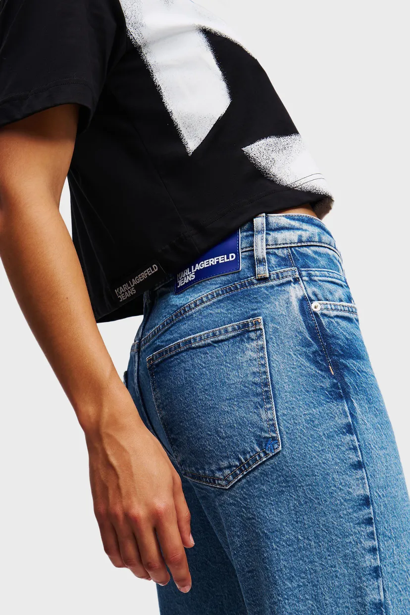 Жіночі сині джинси KLJ MOM DENIM 4