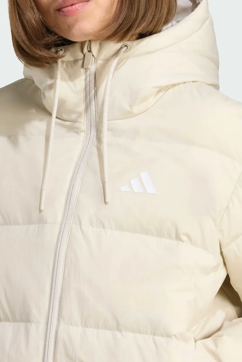 Женский белый пуховик Essentials Climawarm 3-Stripes 5
