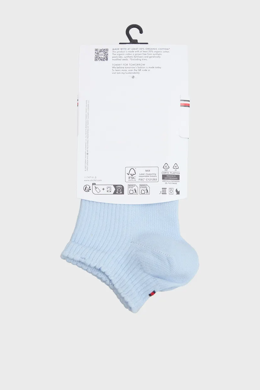 Жіночі блакитні шкарпетки (2 пари) SNEAKER RIB STRIPE 3
