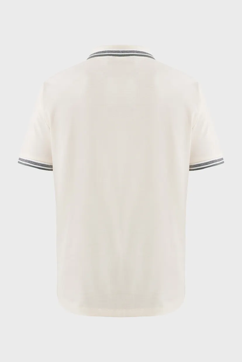 Чоловіче біле поло Tipping polo regular fit 6