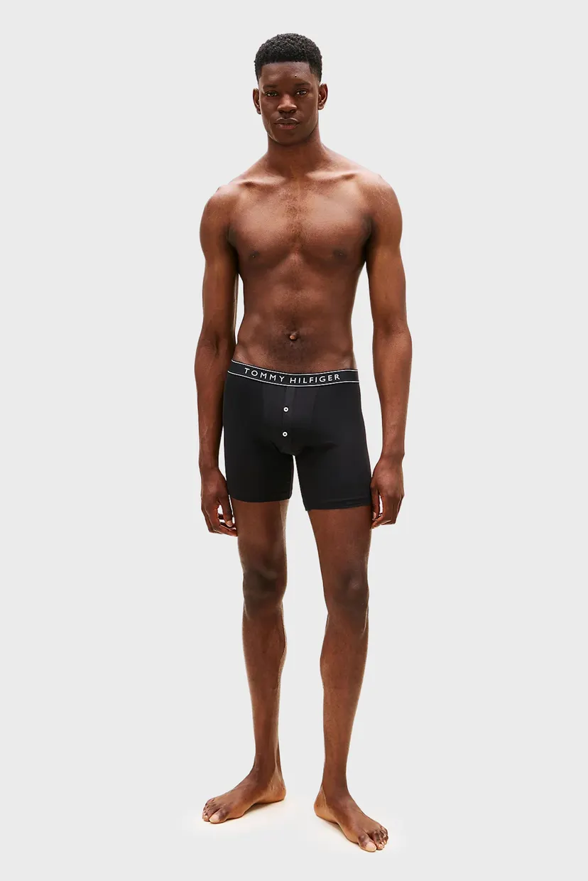 Чоловічі чорні боксери (2 шт) 2P BUTTON FLY BOXER 3