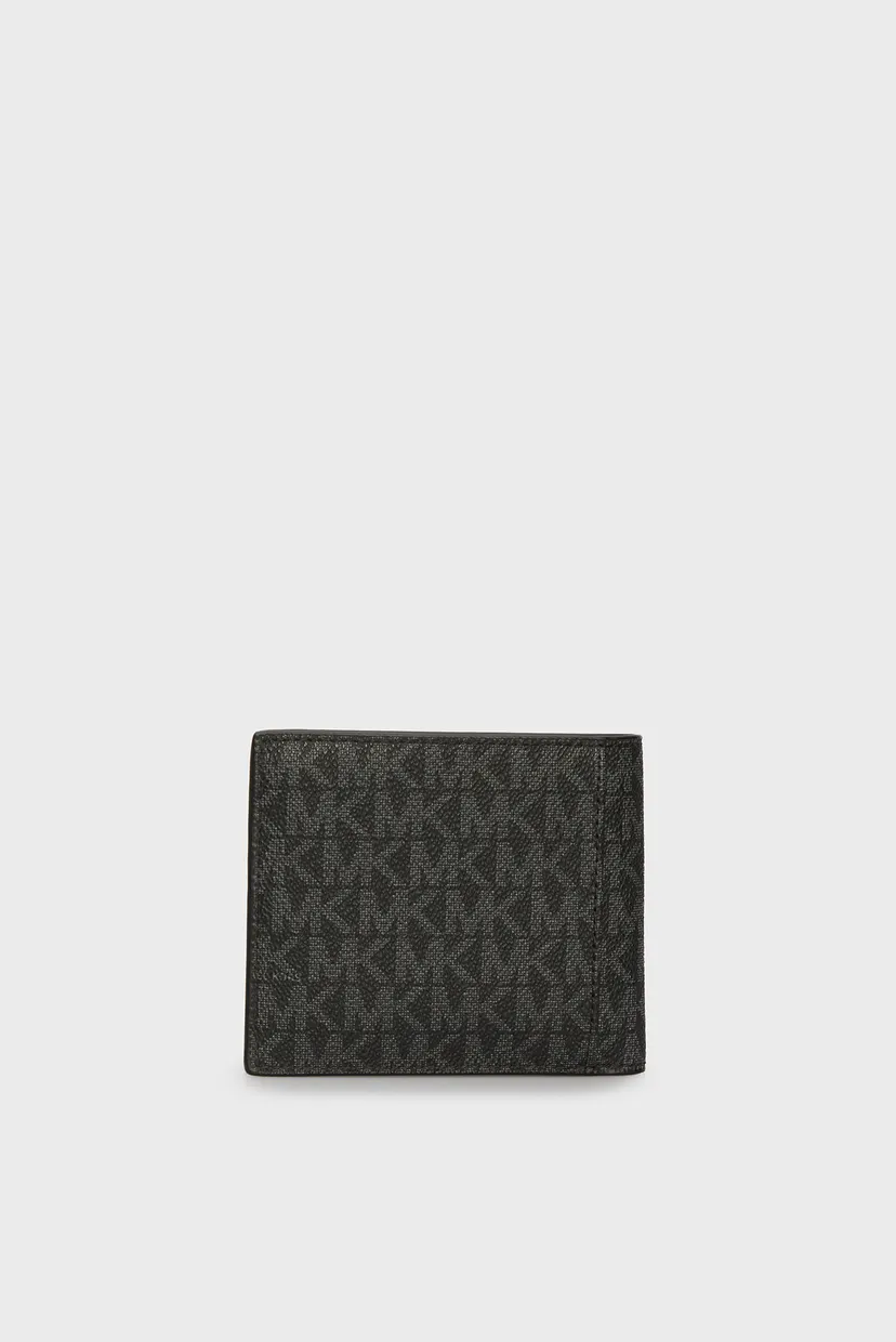 Чоловічий чорний гаманець з візерунком HUDSON BILLFOLD W ID 4