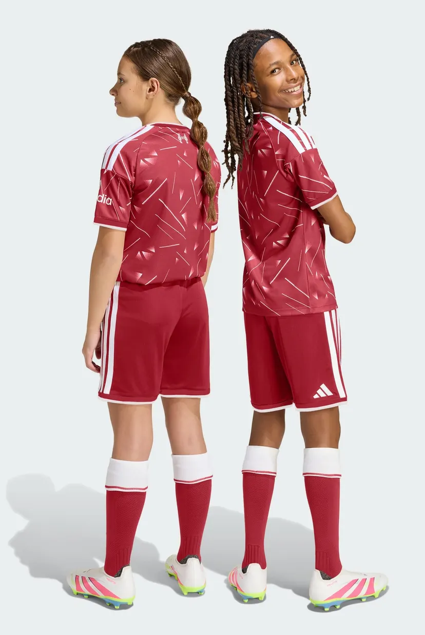 Детские бордовые шорты Liverpool FC 26/27 Home Kids 3