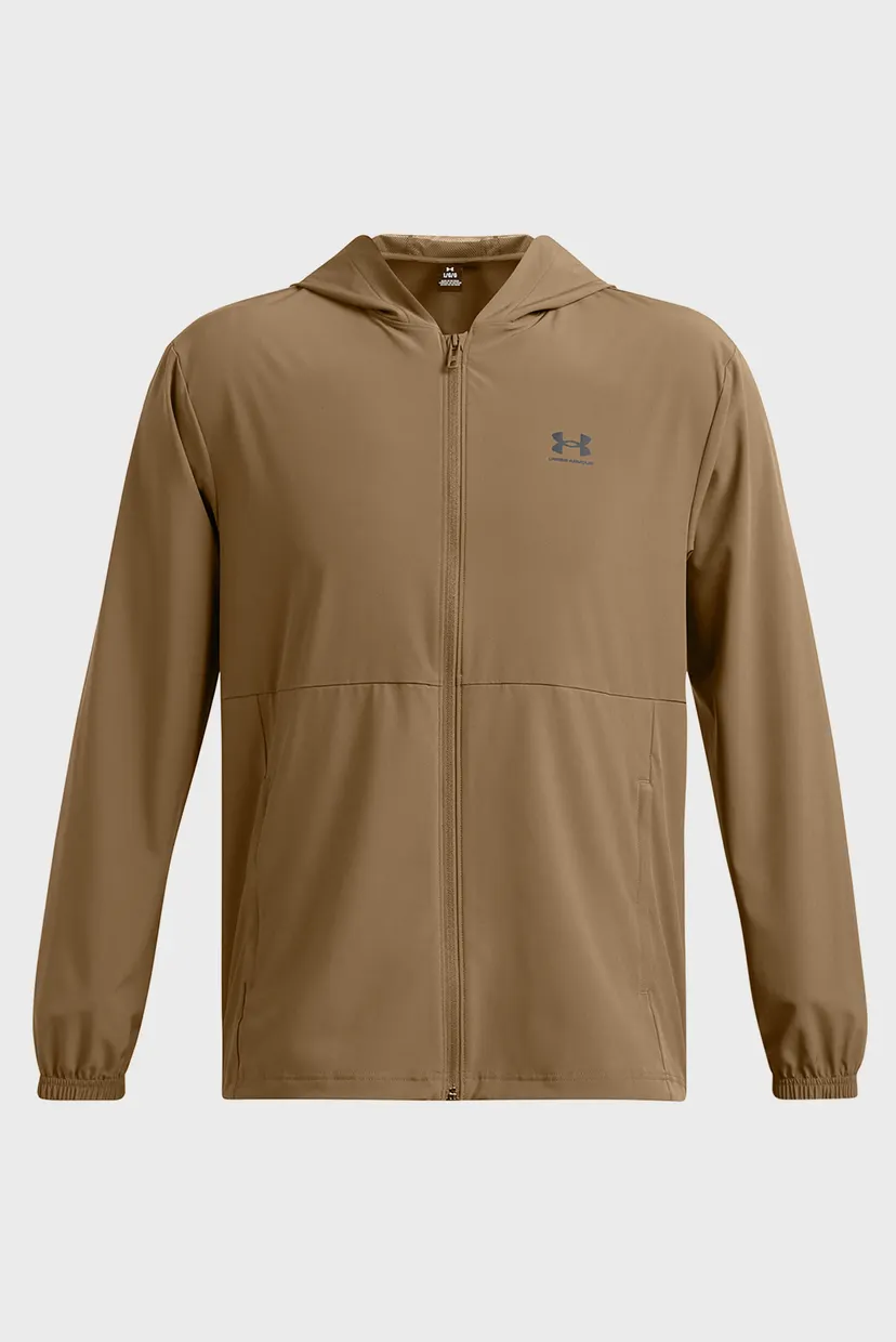 Чоловіча коричнева вітровка UA Vibe Woven Windbreaker 3
