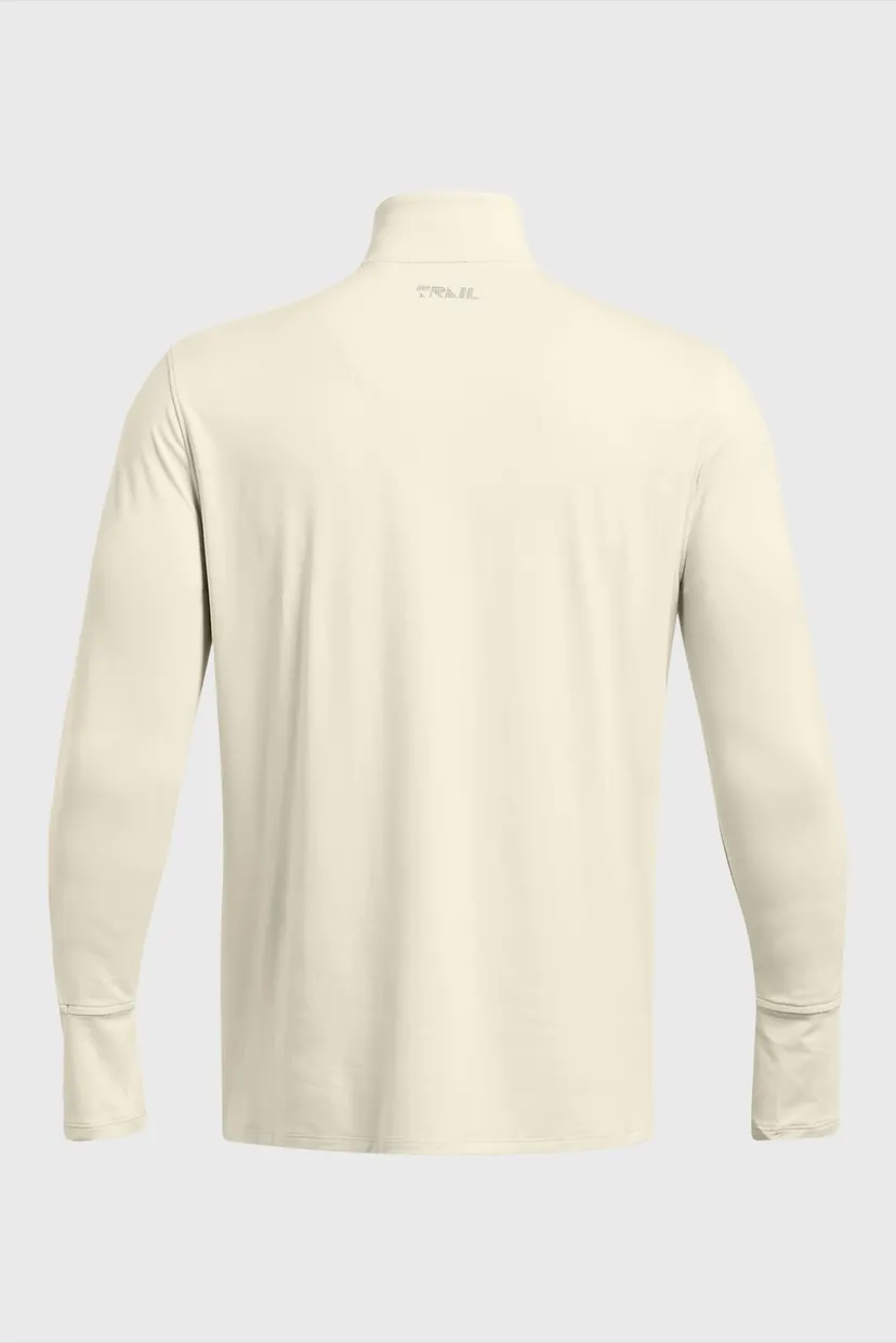 Чоловічий бежевий лонгслів UA TRAIL RUN QUARTER ZIP 5