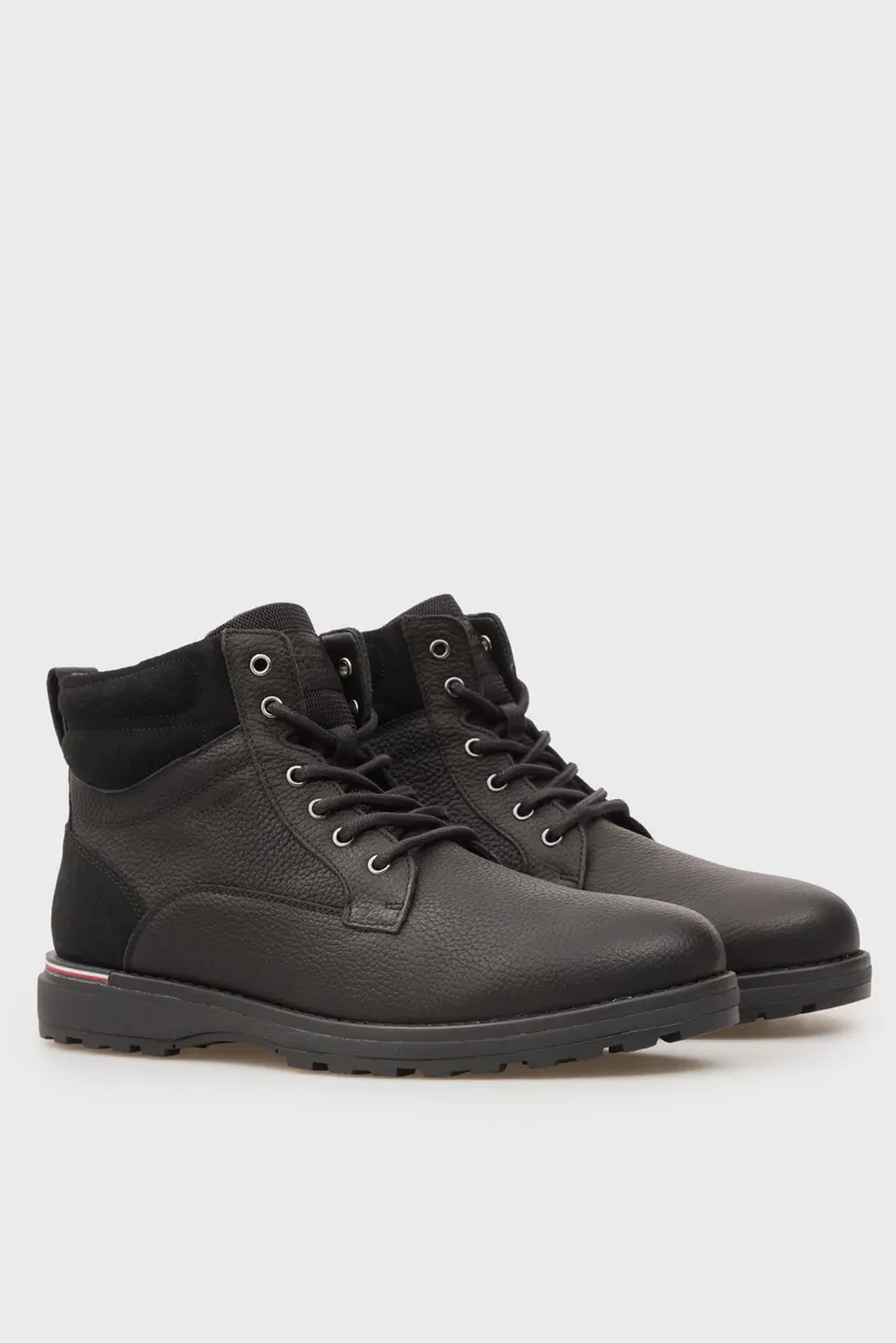 Мужские черные кожаные ботинки CORPORATE W LTH LACE BOOT 3