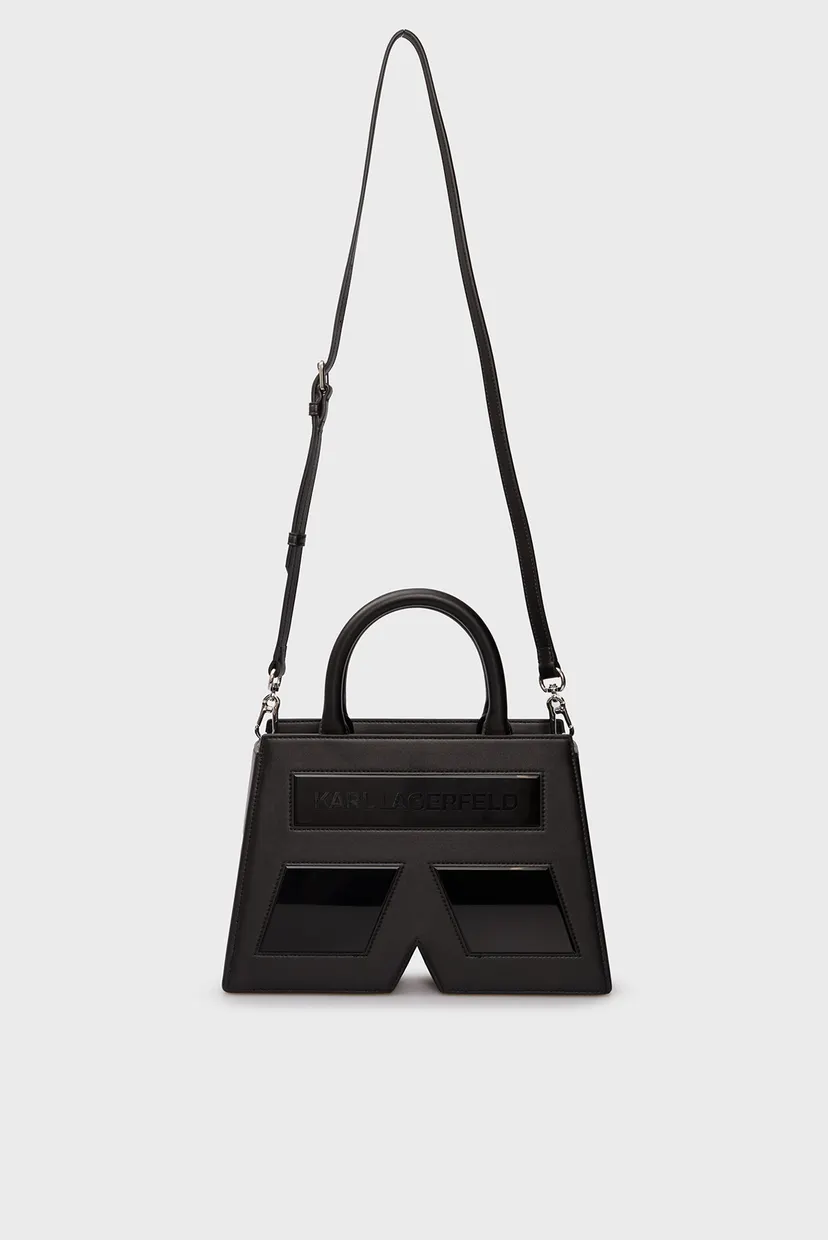 Женская черная сумка IKON K TOP HANDLE LEATHER 5