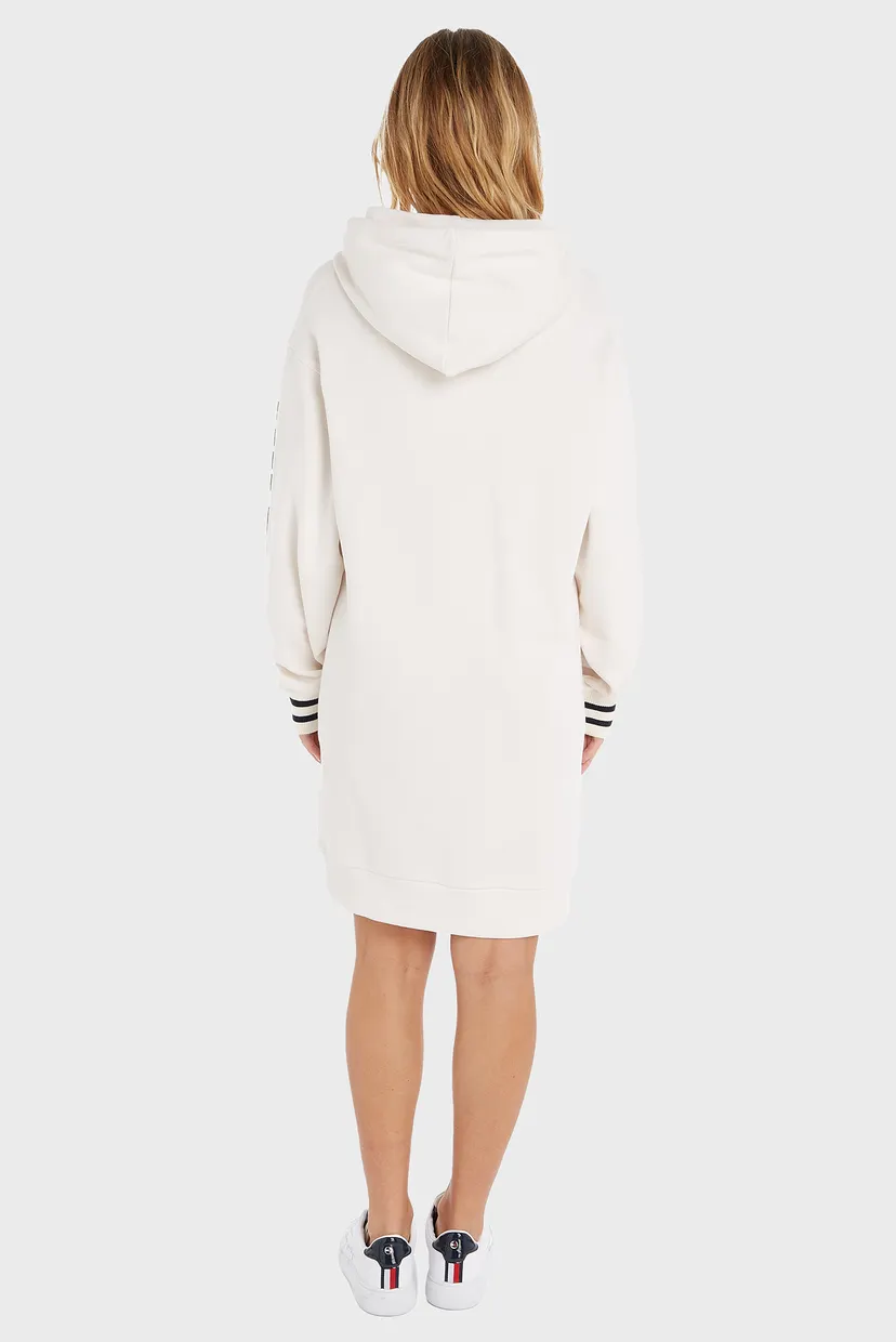 Женское белое платье REG MONOTYPE SLV HOOD SHORT DRS 2
