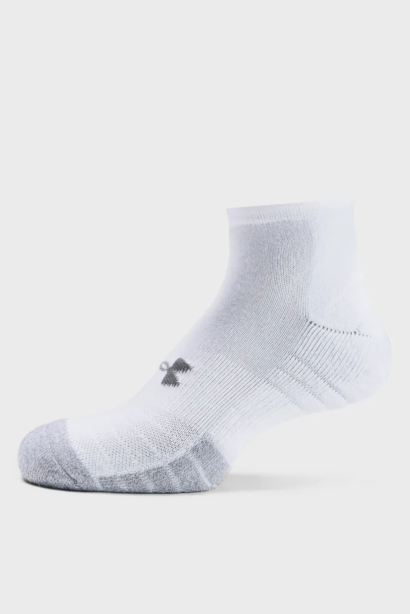 Білі шкарпетки UA Heatgear Locut 3