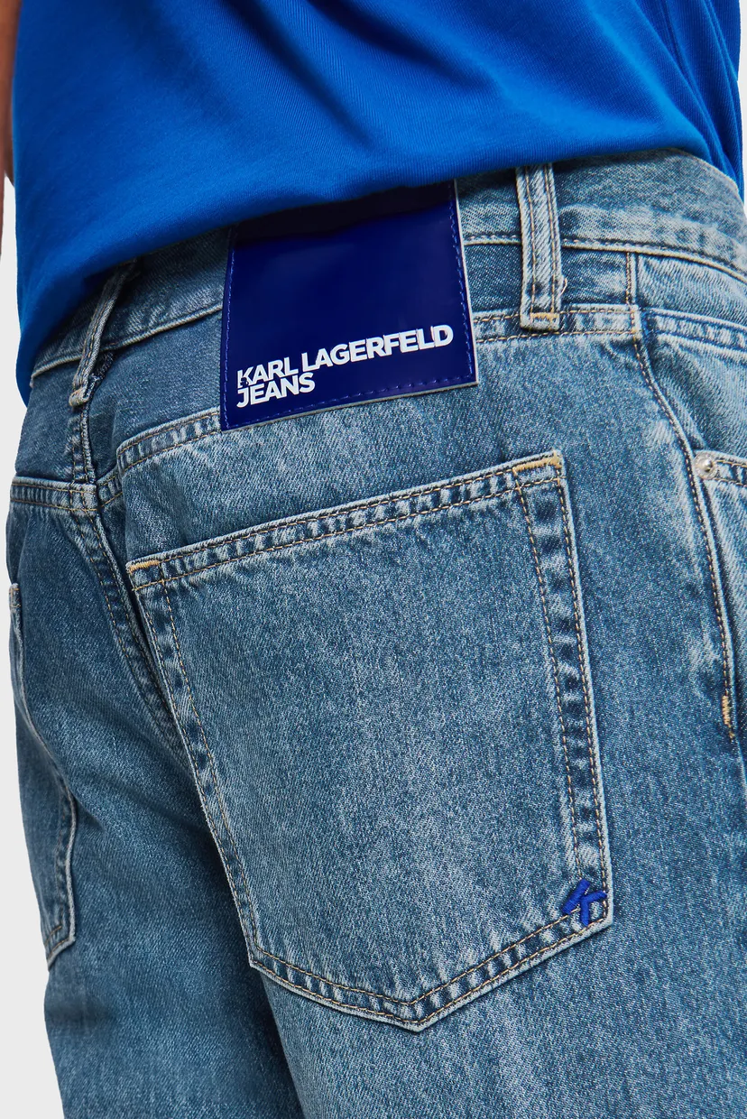 Чоловічі сині джинси klj straight denim 4