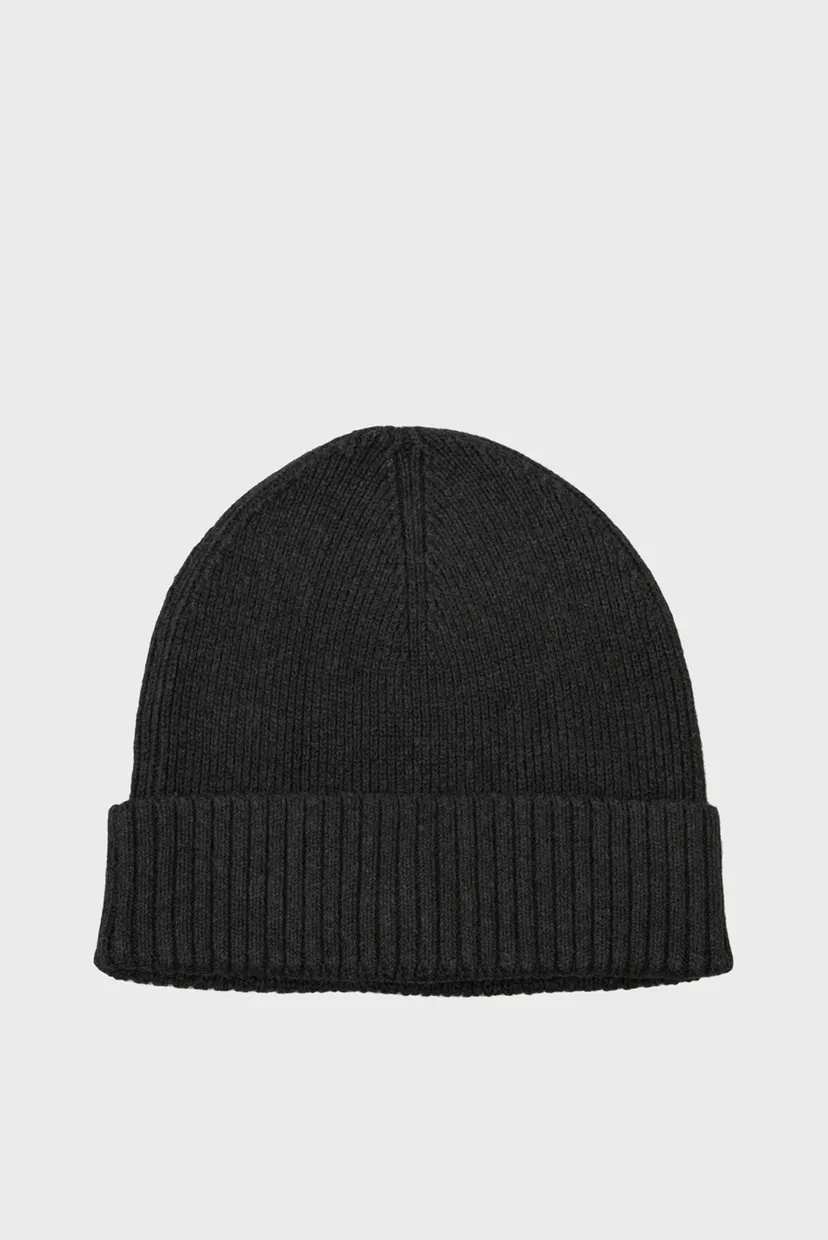 Чоловіча темно-сіра шапка TH FLAG PIMA COTTON BEANIE 3