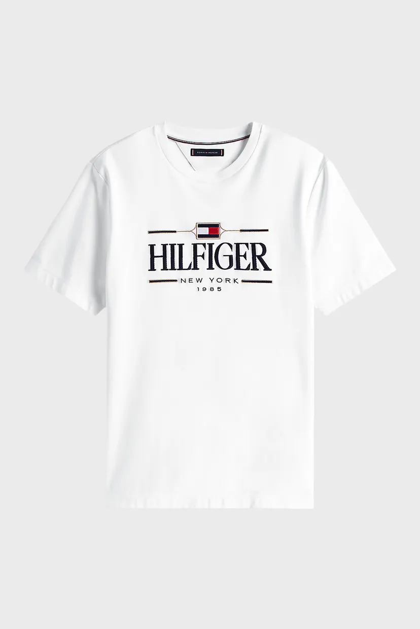 Чоловіча біла футболка ICON HILFIGER TEE 5