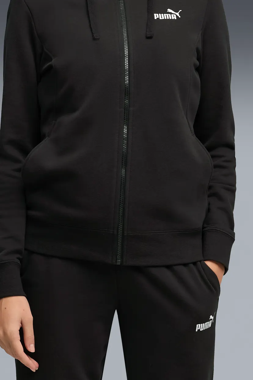 Жіночий чорний спортивний костюм (худі, штани) Hooded Tracksuit Women 3