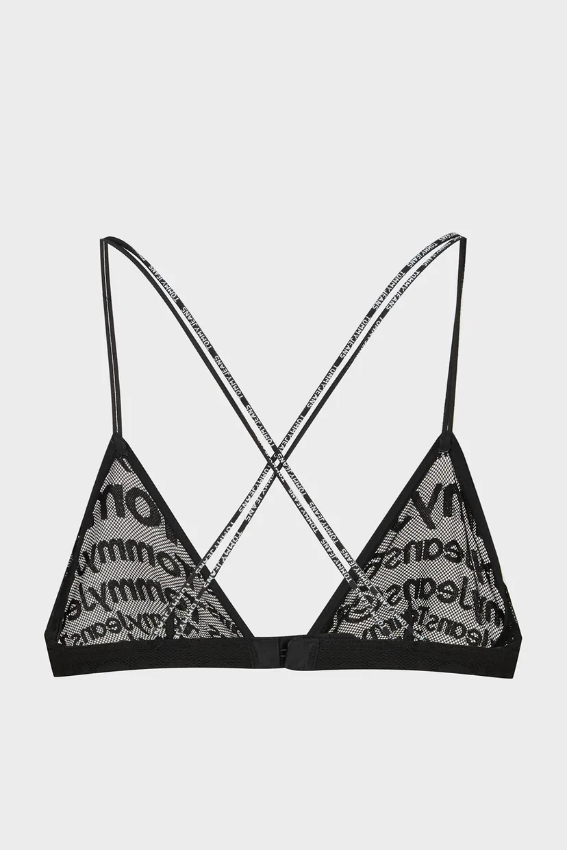 Женский черный бюстгальтер UNLINED TRIANGLE BRALETTE 6