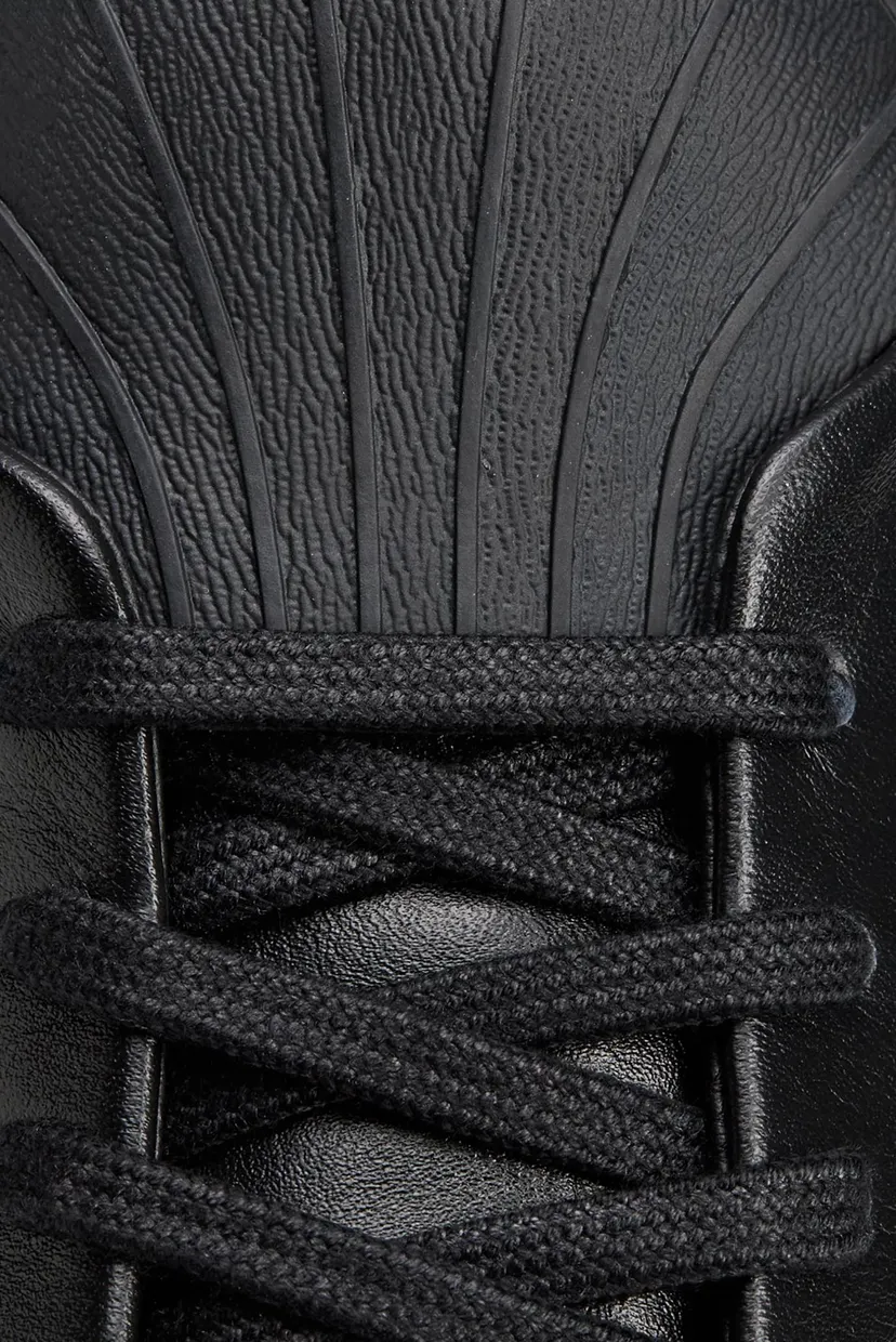 Черные кожаные сникерсы Y-3 Superstar 7
