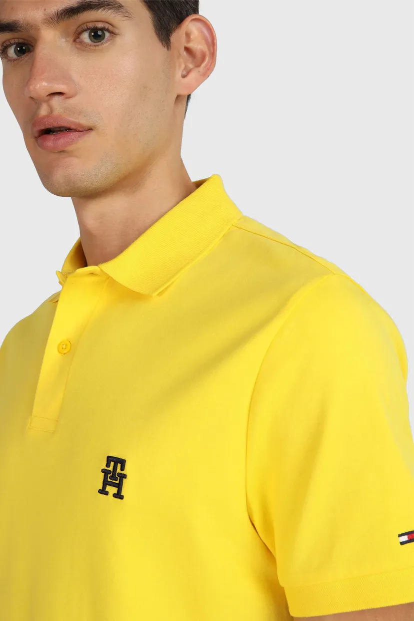 Мужское желтое поло SMALL IMD REG POLO 4