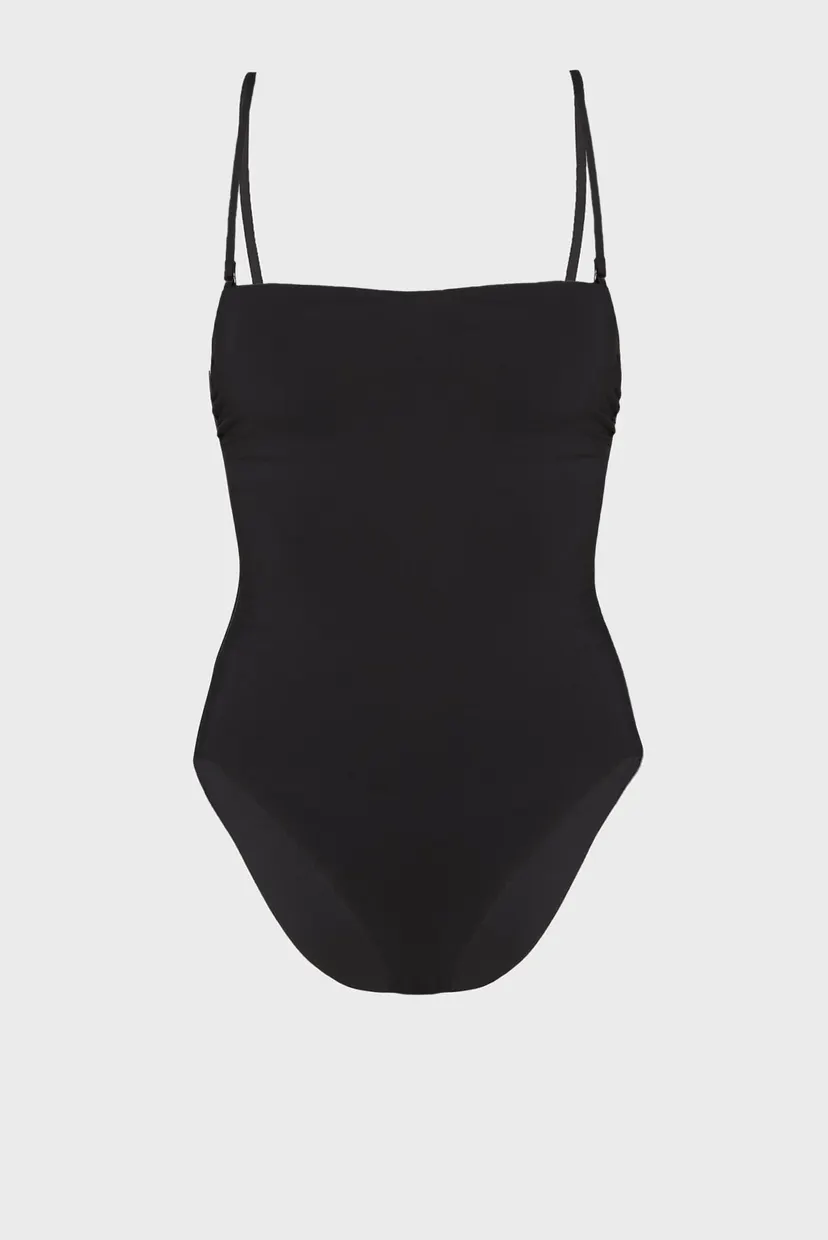 Женский черный купальник BANDEAU ONE PIECE-RP 5
