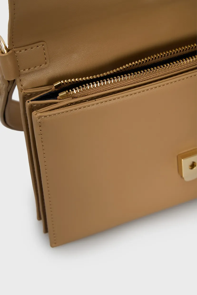 Женская бежевая сумка TH HERITAGE SHOULDER BAG 6