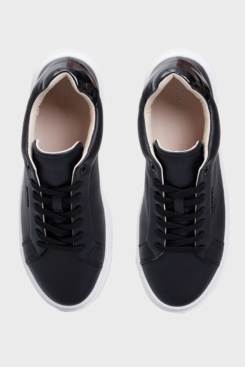 Женские черные кожаные сникерсы CUPSOLE LACE UP W/ML LTH 3