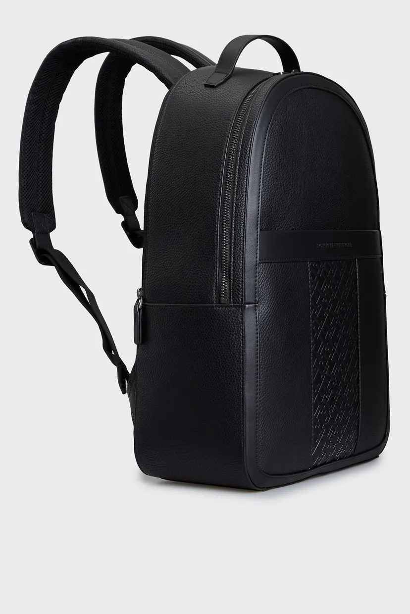 Мужской черный рюкзак TH CENTRAL MONOGRAM BACKPACK 3