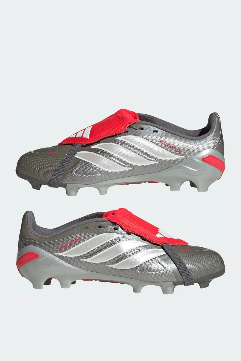 Сірі дитячі бутси PREDATOR LEAGUE Fold-Over Tongue Firm Ground Football Kids 7