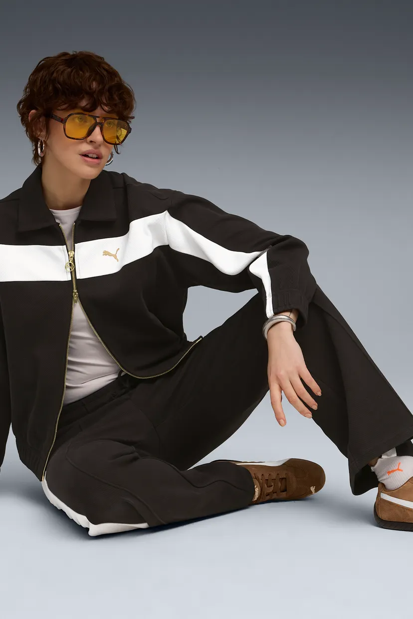 Жіноча чорна спортивна кофта T7 Relaxed Track Jacket Women 3