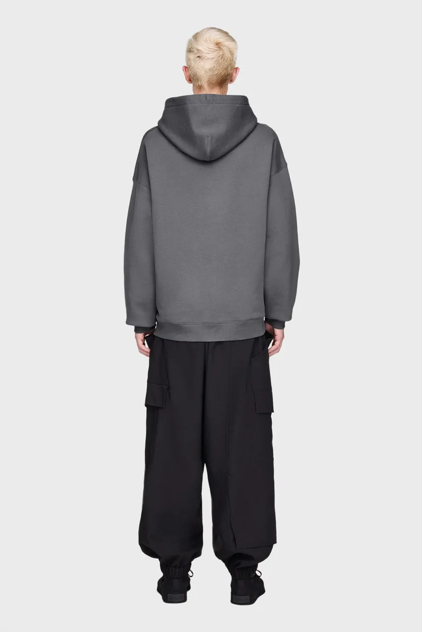Серое худи Y-3 Graphic FT (унисекс) 5