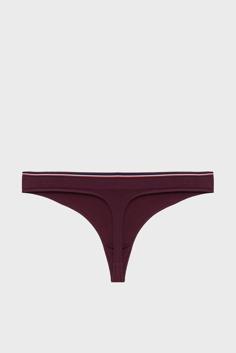 Жіночі бордові трусики THONG 5