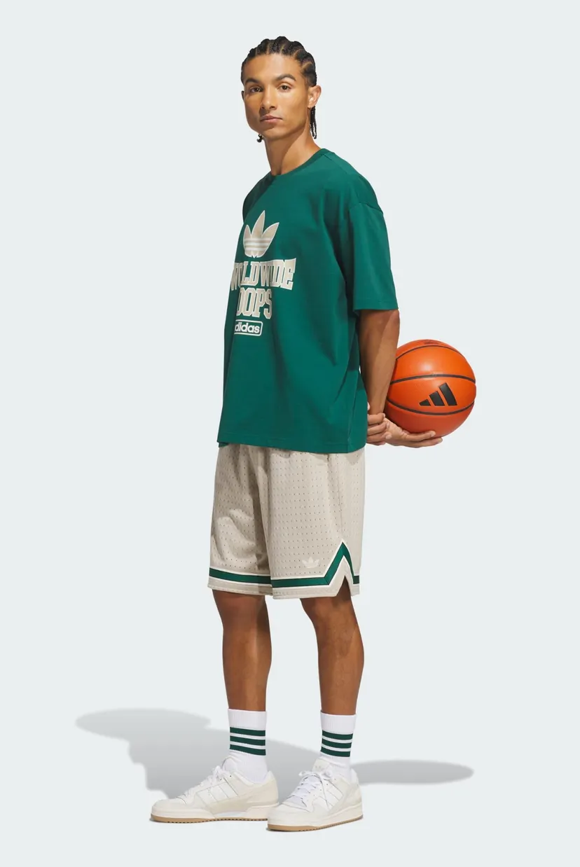 Зеленая футболка ORIGINALS WORLDWIDE HOOPS ONE WORLD (унисекс) 6