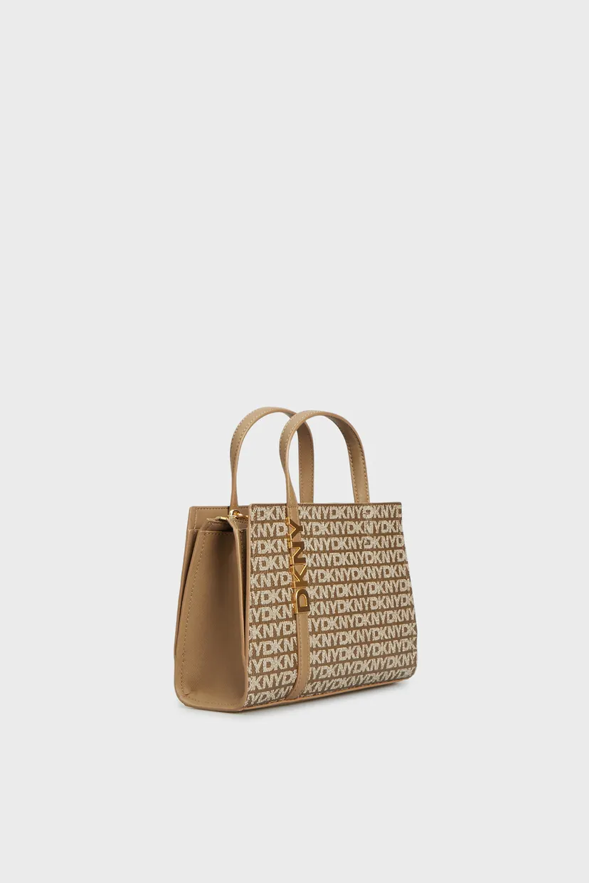 Жіноча коричнева сумка з візерунком AVRIL SM SATCHEL CBO 3