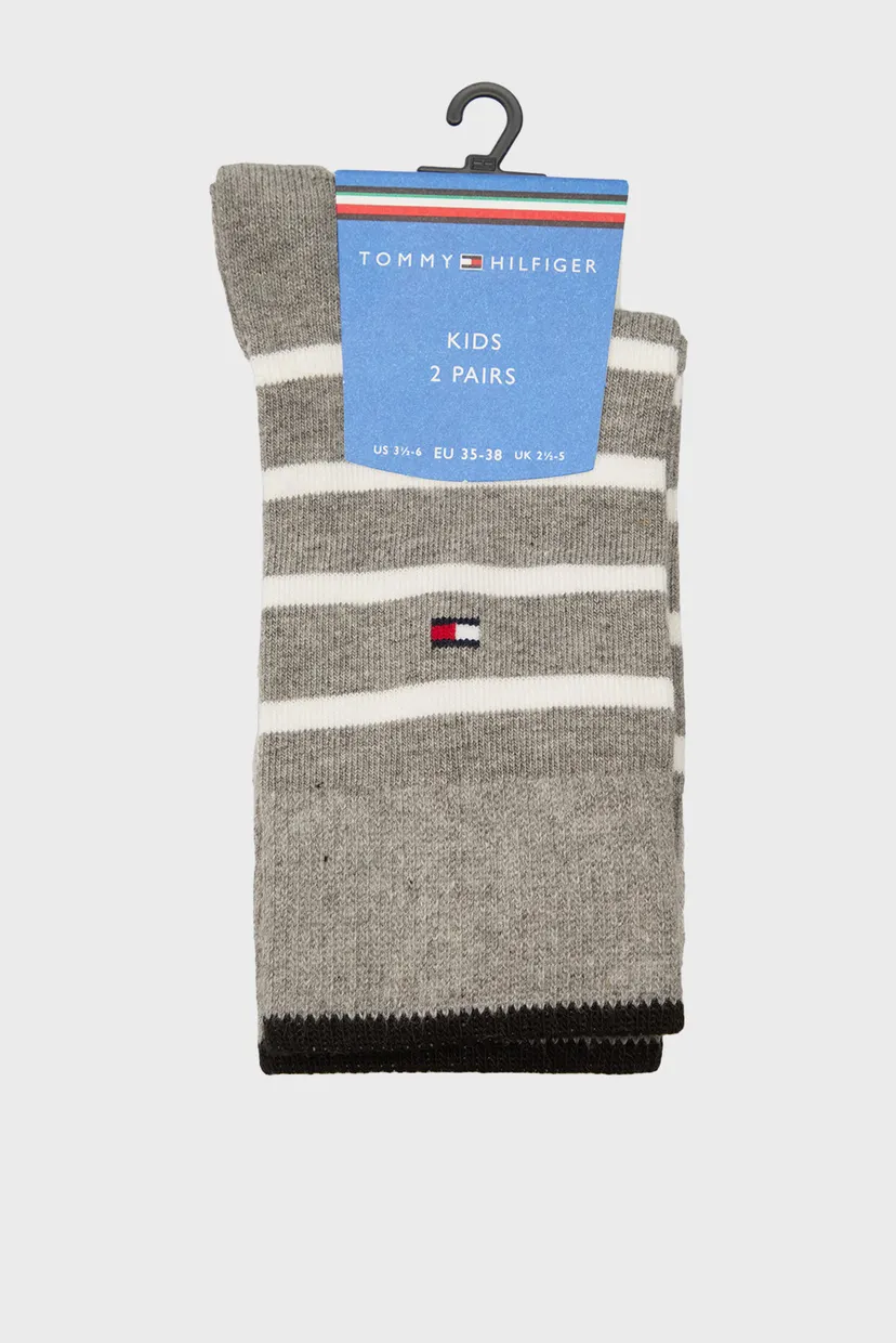 Дитячі сірі шкарпетки (2 пари) TH KIDS SOCK 2P BRETON STRIPE 1