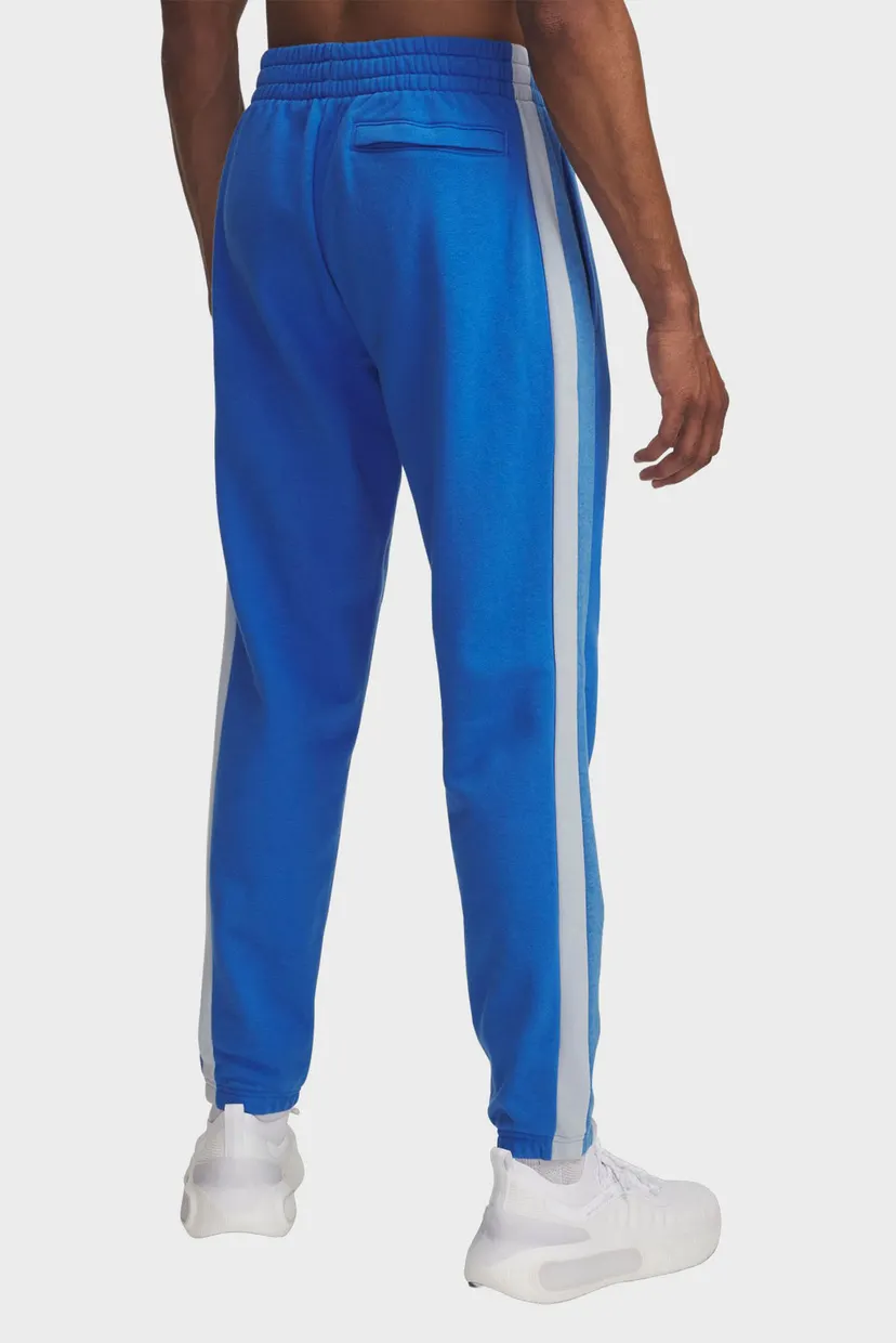 Мужские голубые спортивные брюки UA Rival Flc CB Pants 3