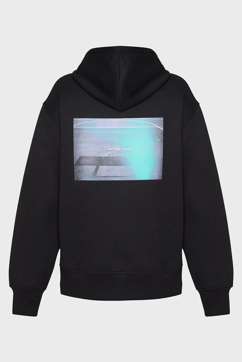 Чоловіче чорне худі BASKETBALL COURT GRAPHIC HOODIE 7
