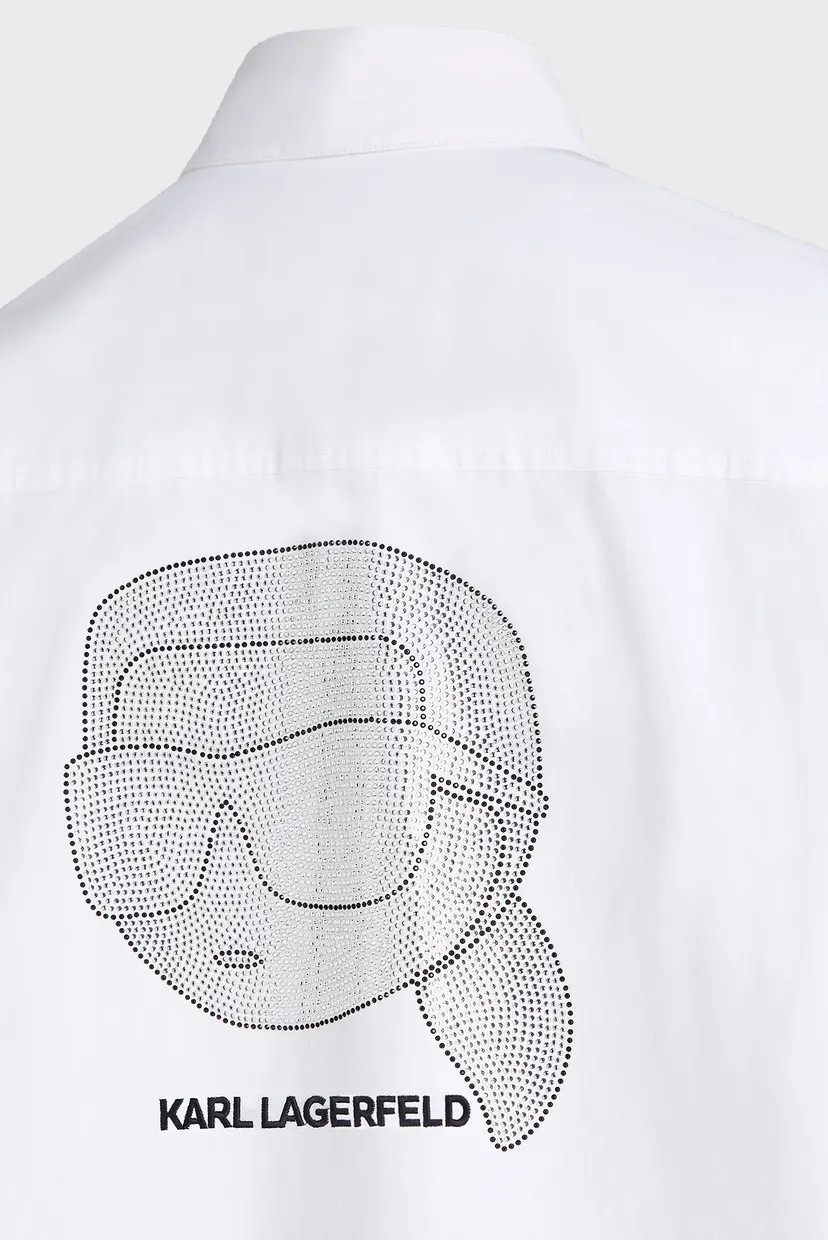 Женское белое платье IKONIK RHINESTONE TUNIC 5