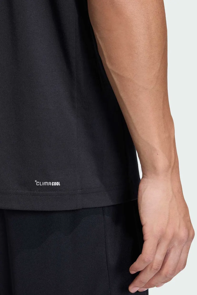 Мужская черная футболка WORKOUT ESSENTIALS FEELREADY LOGO 5