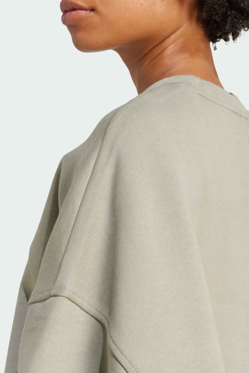 Жіночий оливковий світшот Essentials Linear Oversized Crew 5